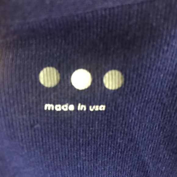 Three Dots Royal Blue Bracelet Sleeve Top Sz Med - Picture 4 of 4